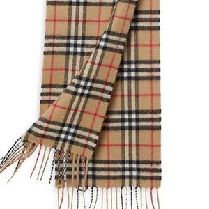 Burberry Cashmere Scarf - Mini Classic Vintage Check